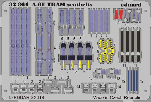 Eduard 32864 A-6E TRAM seatbelts 1/32