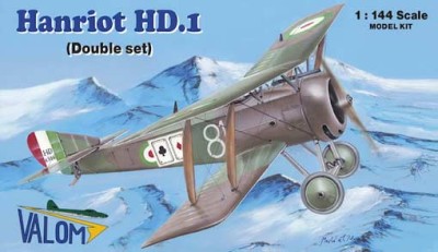 Valom 14411 Hanriot HD.1 - Double set 1/144