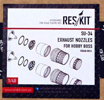Reskit RSU48-0014 Su-34 exhaust nozzles (HOBBYB) 1/48