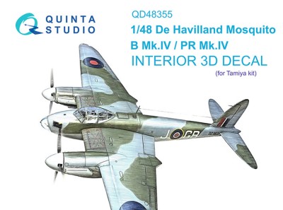 Quinta studio QD48355 DH Mosquito B Mk.IV/PR Mk.IV (Tamiya) 1/48