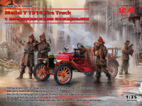 ICM 35606 Автомобиль Model T 1914 Fire Truck с американскими пожарными 1/35