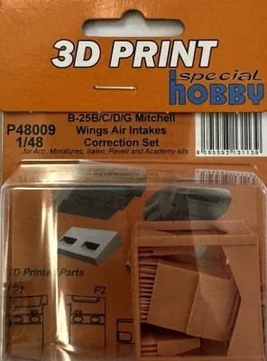 CMK P48009 B-25B/C/D/G Mitchell Wings Air Intakes (3D) 1/48
