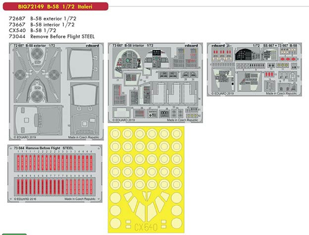 Eduard BIG72149 1/72 B-58 (TAM)