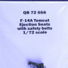 Quickboost QB72 556 F-14A Tomcat eject.seats w/ saf.belts (FUJI) 1/72