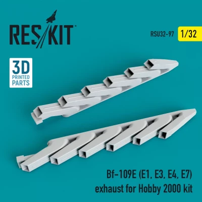 Reskit RSU32-097 Bf-109E (E1, E3, E4, E7) exhaust (H.2000) 1/32