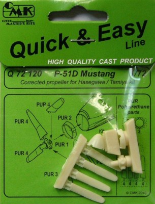 CMK Q72120 P-51D Mustang corrected propeller for HAS/ TAM 1/72