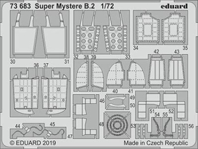 Eduard 73683 SET Super Mystere B.2 (SP.HOB.)