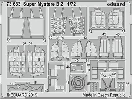 Eduard 73683 SET Super Mystere B.2 (SP.HOB.)