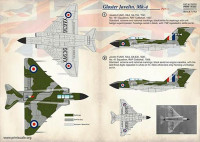Print Scale 72-374 Gloster Javelin Mk.4 (wet decals) Pt.3 1/72