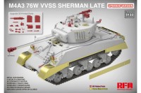 RFM 5133 Американский средний танк M4A3 76WHVSS поздний (полный набор) 1/35