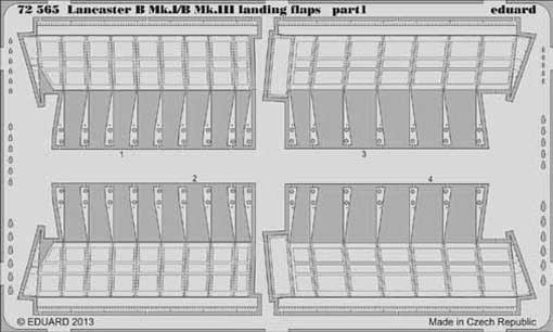 Eduard 72565 Lancaster B Mk.I/BMk.III landing flaps