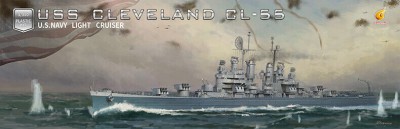 Very Fire VF350920DX Американский лёгкий крейсер CL-55 «Cleveland» (супер-набор) 1/350