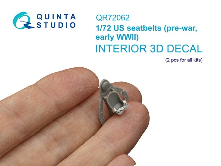 Quinta studio QR72062 Комплект ремней для самолета ВВС США, до/начало ВМВ (2 шт) 1/72
