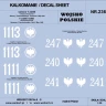 Weikert Decals 236 Polish Army T-34/85 1st Arm.Corps, April/May 1/35