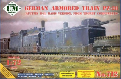 UniModel 72712 German Armored Train PZ-28 (Autumn 1941) 1/72