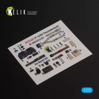 Reskit K72161 P-47M 'Thunderbolt'- interior 3D decal (REV) 1/72