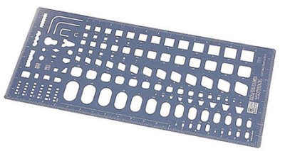 Hasegawa 71108-2 Набор шаблонов для скрайбера CUTTING TEMPLATE D TP8 ( SQUARE TYPE ) (HASEGAWA)