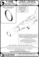 Master 48197 MiG-21 PF/PFM/SMT/R/MF metal air intake ring 1/48