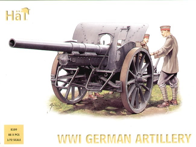 HAT 8109 4 x German Artillery and Limber 1/72