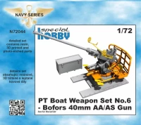 CMK N72044 PT Boat Weapon Set Bofors 40mm AA/AS Gun 1/72