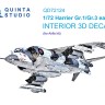 Quinta Studio QD72124 Harrier Gr.1/Gr.3 ранний (Airfix) 1/72