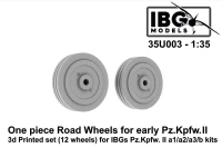 IBG Models U3503 One piece road wheels for Pz.II a1/a2/a3/b 1/35