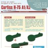 Peewit P75024 Wheel bay cover for Curtiss H-75 A1/A2 1/72