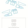 Peewit P75024 Wheel bay cover for Curtiss H-75 A1/A2 1/72