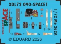 Eduard 3DL72090 Me 262A SPACE (ARMA H.) 1/72