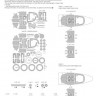 New Ware NWA-M0661 1/48 Mask Lockheed P-38F/G Lightning EXPERT (TAM)