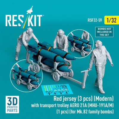 Reskit RSF32-059 Red jersey (Modern) w/ transp.trolley AERO 21 1/32