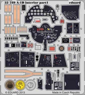 Eduard 32789 A-1D interior S.A.
