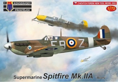 Kovozavody Prostejov 72306 Supermarine Spitfire Mk.IIA 'Aces' (3x camo) 1/72
