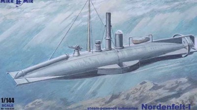 MikroMir 144-039 NORDENFELT I submarine 1/144