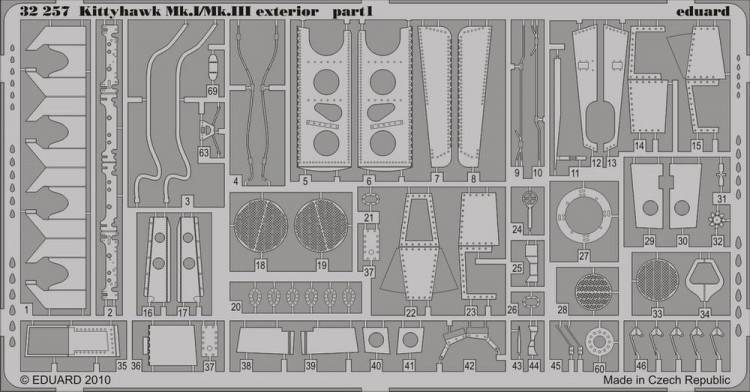 Eduard 32257 Kittyhawk Mk.I/Mk.III exterior