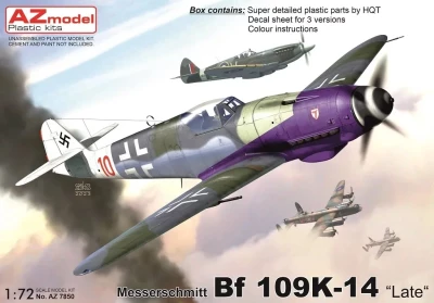 Az Model 78050 Messerschmitt Bf 109K-14 Late (3x camo) 1/72