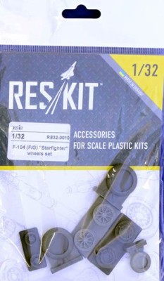 Reskit RS32-0010 F-104 (F/G) Starfighter - wheels (HAS,ITA) 1/32