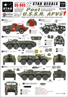 Star Decals STAR35945 Post USSR. AFVs #1. Armies of the former Soviet republics. Kazakhstan, South Ossetia, Russia 1/35
