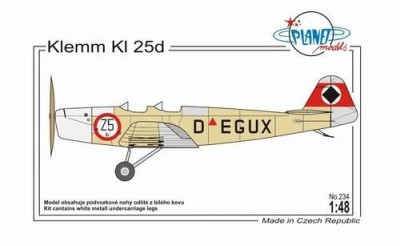 Planet Models PLT234 Klemm KI 25d 1/48