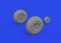 Eduard 672368 BRASSIN P-51D wheels cross tread (EDU) 1/72