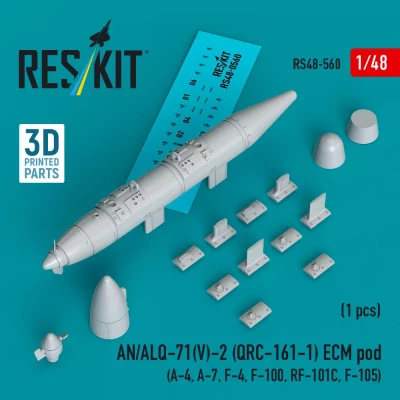Reskit 48560 AN/ALQ-71(V)-2 (QRC-161-1) ECM pod (1pc.) 1/48