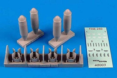 Aerobonus 480003 FAB-250 TS Soviet bombs 1/48
