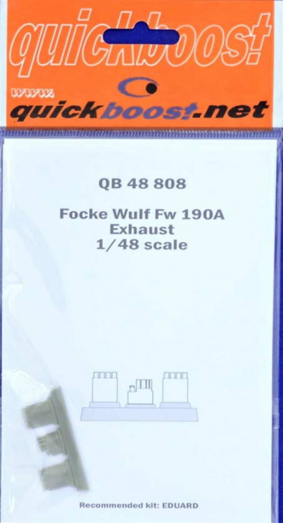 QuickBoost QB48808 Fw 190A exhaust (EDU) 1/48