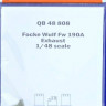 QuickBoost QB48808 Fw 190A exhaust (EDU) 1/48