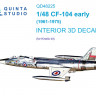 Quinta studio QD48225 CF-104 Early (Kinetic) 1/48