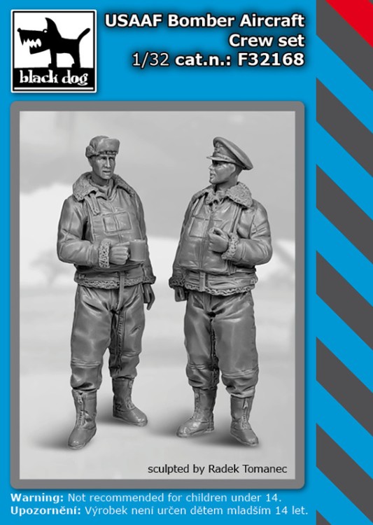 Black Dog F32168 USAAF Bomber aircraft crew set 1/32
