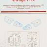 Peewit PW-M72060 1/72 Canopy mask Mirage F.1C (SP.HOBBY)