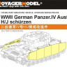 Voyager Model PEA165 Фототравление WWII German Panzer.IV Ausf.H/J schurzen (For TAMIYA ) 1/35