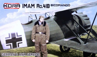 Kora Model KORPK72145 IMAM Ro.41B Bicomando German &amp; ANR Service 1/72