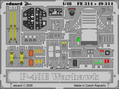 Eduard 49314 P-40E HAS